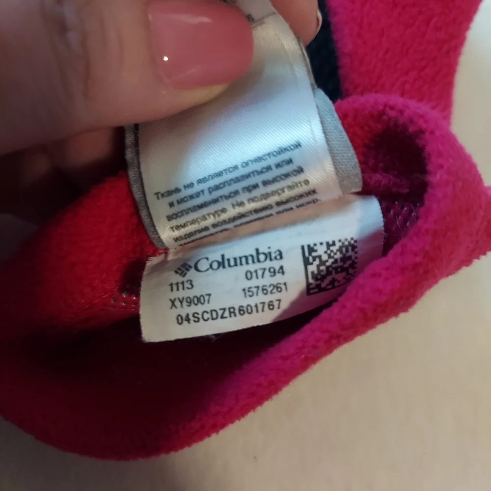 Columbia Pink Fleece Gloves Girls Size Medium Winter